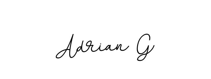 Create a beautiful signature design for name Adrian G. With this signature (BallpointsItalic-DORy9) fonts, you can make a handwritten signature for free. Adrian G signature style 11 images and pictures png