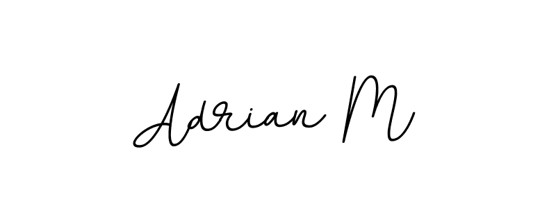 The best way (BallpointsItalic-DORy9) to make a short signature is to pick only two or three words in your name. The name Adrian M include a total of six letters. For converting this name. Adrian M signature style 11 images and pictures png