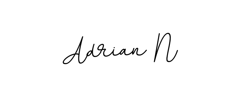 This is the best signature style for the Adrian N name. Also you like these signature font (BallpointsItalic-DORy9). Mix name signature. Adrian N signature style 11 images and pictures png