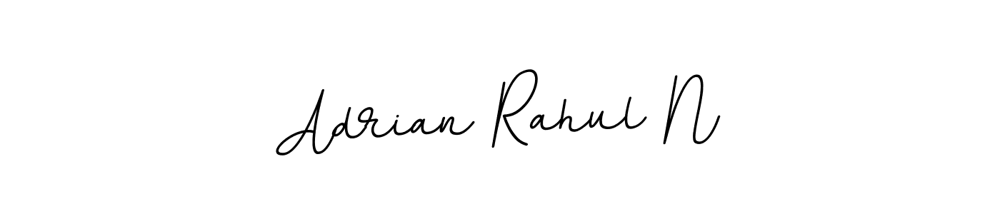 How to make Adrian Rahul N name signature. Use BallpointsItalic-DORy9 style for creating short signs online. This is the latest handwritten sign. Adrian Rahul N signature style 11 images and pictures png