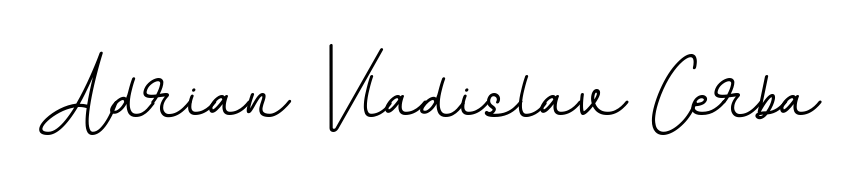 Create a personalized artistic stamp with Adrian Vladislav Cerba in BallpointsItalic-DORy9 font. Perfect for visual artists, designers, and influencers. Adrian Vladislav Cerba signature style 11 images and pictures png