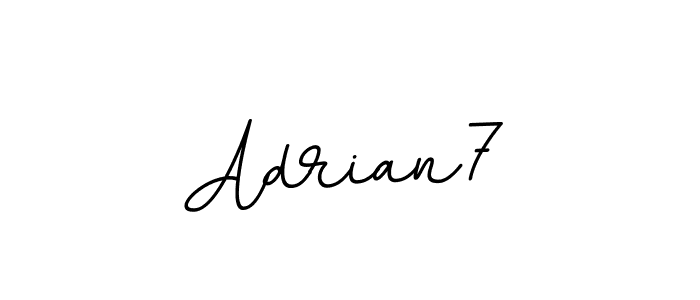 How to make Adrian7 name signature. Use BallpointsItalic-DORy9 style for creating short signs online. This is the latest handwritten sign. Adrian7 signature style 11 images and pictures png