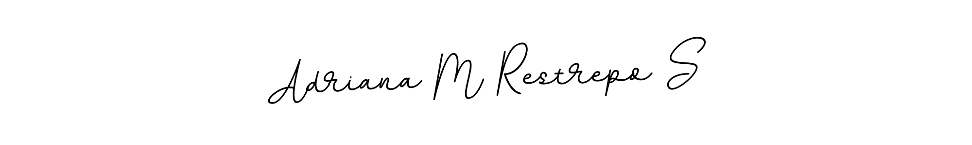 Design your own signature with our free online signature maker. With this signature software, you can create a handwritten (BallpointsItalic-DORy9) signature for name Adriana M Restrepo S. Adriana M Restrepo S signature style 11 images and pictures png