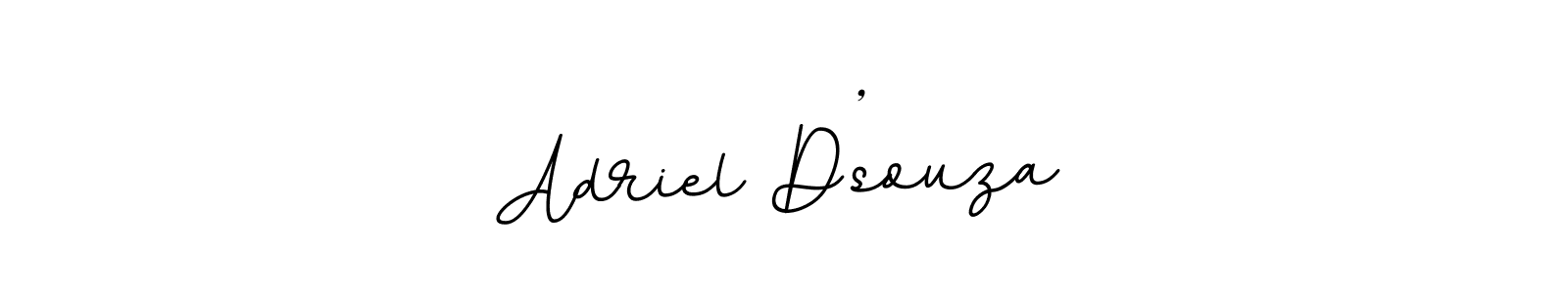 Also we have Adriel D’souza name is the best signature style. Create professional handwritten signature collection using BallpointsItalic-DORy9 autograph style. Adriel D’souza signature style 11 images and pictures png