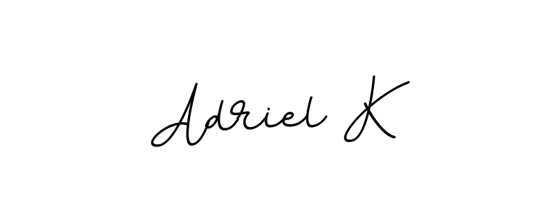 Also we have Adriel K name is the best signature style. Create professional handwritten signature collection using BallpointsItalic-DORy9 autograph style. Adriel K signature style 11 images and pictures png
