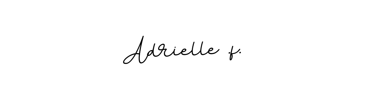 Design your own signature with our free online signature maker. With this signature software, you can create a handwritten (BallpointsItalic-DORy9) signature for name Adrielle .f.. Adrielle .f. signature style 11 images and pictures png