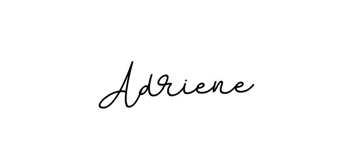 Use a signature maker to create a handwritten signature online. With this signature software, you can design (BallpointsItalic-DORy9) your own signature for name Adriene. Adriene signature style 11 images and pictures png