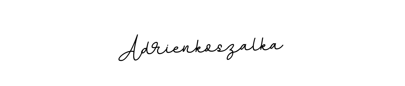 Design your own signature with our free online signature maker. With this signature software, you can create a handwritten (BallpointsItalic-DORy9) signature for name Adrienkoszalka. Adrienkoszalka signature style 11 images and pictures png