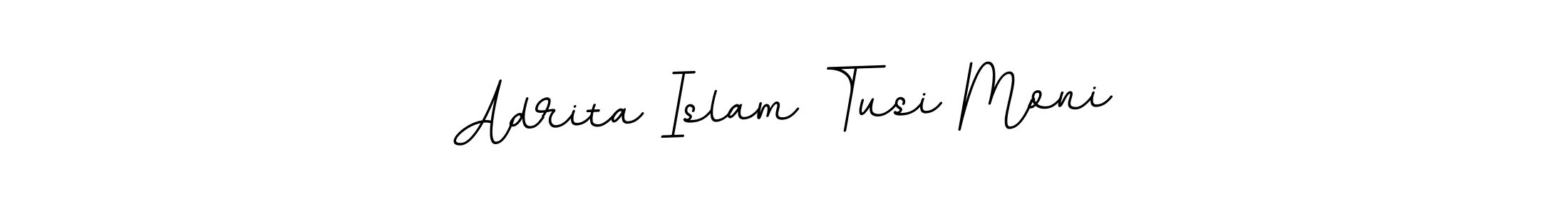 Create a beautiful signature design for name Adrita Islam Tusi Moni. With this signature (BallpointsItalic-DORy9) fonts, you can make a handwritten signature for free. Adrita Islam Tusi Moni signature style 11 images and pictures png