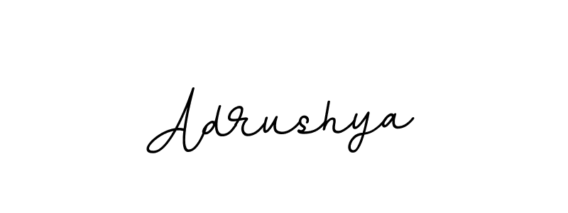 Design your own signature with our free online signature maker. With this signature software, you can create a handwritten (BallpointsItalic-DORy9) signature for name Adrushya. Adrushya signature style 11 images and pictures png