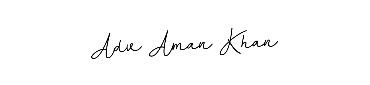 Make a beautiful signature design for name Adv Aman Khan. With this signature (BallpointsItalic-DORy9) style, you can create a handwritten signature for free. Adv Aman Khan signature style 11 images and pictures png