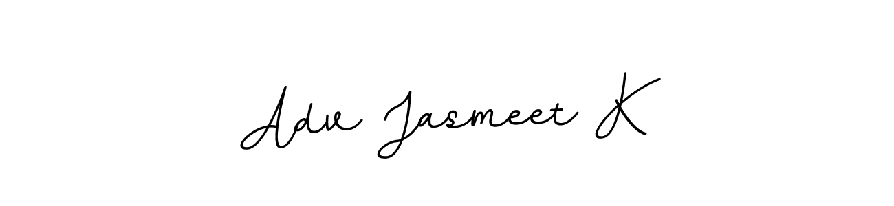 The best way (BallpointsItalic-DORy9) to make a short signature is to pick only two or three words in your name. The name Adv Jasmeet K include a total of six letters. For converting this name. Adv Jasmeet K signature style 11 images and pictures png