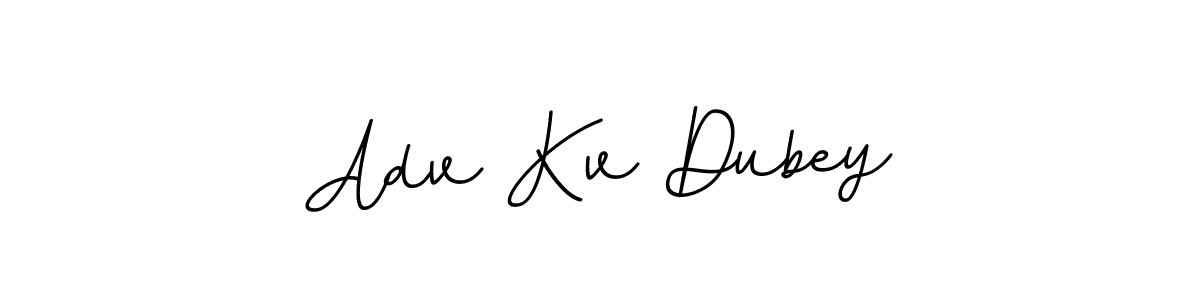 You should practise on your own different ways (BallpointsItalic-DORy9) to write your name (Adv Kv Dubey) in signature. don't let someone else do it for you. Adv Kv Dubey signature style 11 images and pictures png
