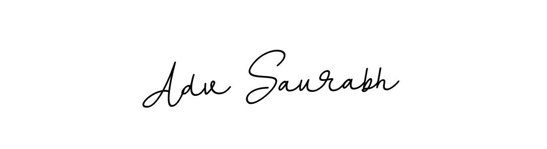 You should practise on your own different ways (BallpointsItalic-DORy9) to write your name (Adv Saurabh) in signature. don't let someone else do it for you. Adv Saurabh signature style 11 images and pictures png