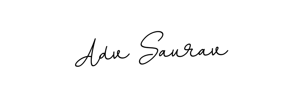 Create a beautiful signature design for name Adv Saurav. With this signature (BallpointsItalic-DORy9) fonts, you can make a handwritten signature for free. Adv Saurav signature style 11 images and pictures png