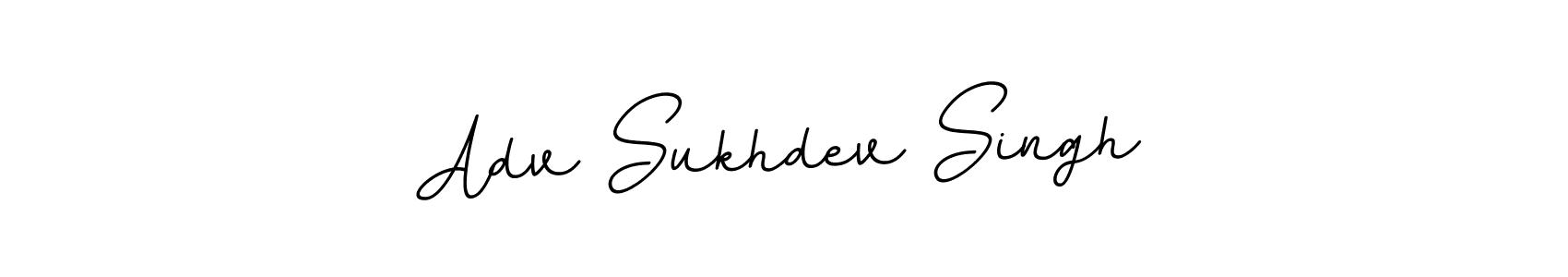 Make a beautiful signature design for name Adv Sukhdev Singh. With this signature (BallpointsItalic-DORy9) style, you can create a handwritten signature for free. Adv Sukhdev Singh signature style 11 images and pictures png