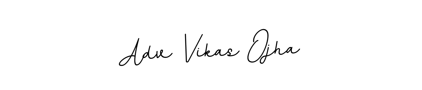 Use a signature maker to create a handwritten signature online. With this signature software, you can design (BallpointsItalic-DORy9) your own signature for name Adv Vikas Ojha. Adv Vikas Ojha signature style 11 images and pictures png