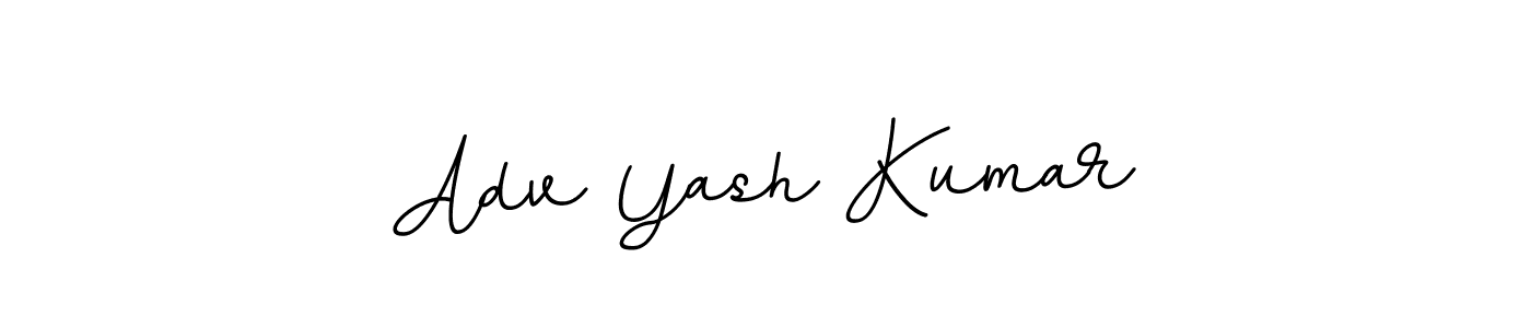 How to make Adv Yash Kumar name signature. Use BallpointsItalic-DORy9 style for creating short signs online. This is the latest handwritten sign. Adv Yash Kumar signature style 11 images and pictures png