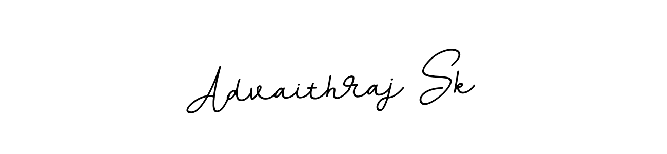 How to make Advaithraj Sk name signature. Use BallpointsItalic-DORy9 style for creating short signs online. This is the latest handwritten sign. Advaithraj Sk signature style 11 images and pictures png