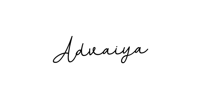 Use a signature maker to create a handwritten signature online. With this signature software, you can design (BallpointsItalic-DORy9) your own signature for name Advaiya. Advaiya signature style 11 images and pictures png