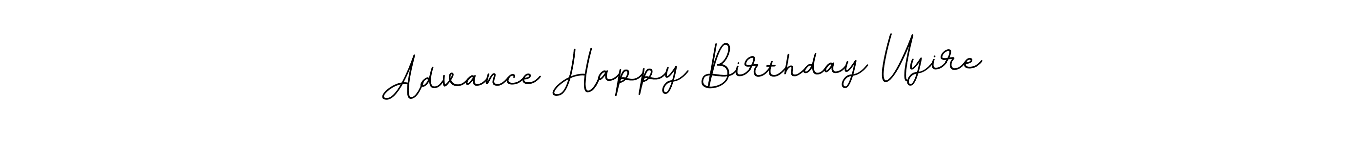 Design your own signature with our free online signature maker. With this signature software, you can create a handwritten (BallpointsItalic-DORy9) signature for name Advance Happy Birthday Uyire. Advance Happy Birthday Uyire signature style 11 images and pictures png