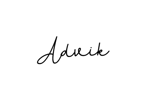 Make a beautiful signature design for name Advik. With this signature (BallpointsItalic-DORy9) style, you can create a handwritten signature for free. Advik signature style 11 images and pictures png