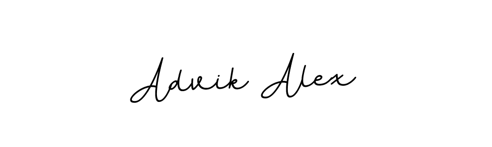 Create a beautiful signature design for name Advik Alex. With this signature (BallpointsItalic-DORy9) fonts, you can make a handwritten signature for free. Advik Alex signature style 11 images and pictures png