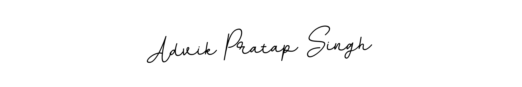 The best way (BallpointsItalic-DORy9) to make a short signature is to pick only two or three words in your name. The name Advik Pratap Singh include a total of six letters. For converting this name. Advik Pratap Singh signature style 11 images and pictures png