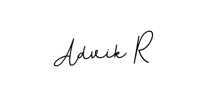 Advik R stylish signature style. Best Handwritten Sign (BallpointsItalic-DORy9) for my name. Handwritten Signature Collection Ideas for my name Advik R. Advik R signature style 11 images and pictures png