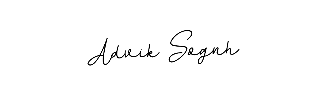 Design your own signature with our free online signature maker. With this signature software, you can create a handwritten (BallpointsItalic-DORy9) signature for name Advik Sognh. Advik Sognh signature style 11 images and pictures png