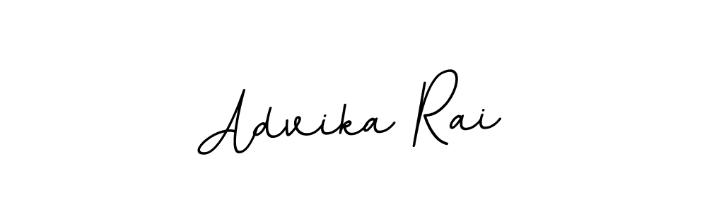 How to make Advika Rai name signature. Use BallpointsItalic-DORy9 style for creating short signs online. This is the latest handwritten sign. Advika Rai signature style 11 images and pictures png