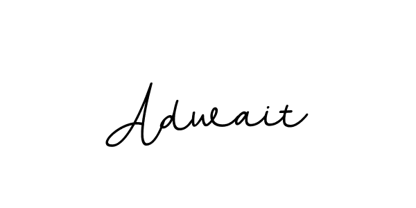 Adwait stylish signature style. Best Handwritten Sign (BallpointsItalic-DORy9) for my name. Handwritten Signature Collection Ideas for my name Adwait. Adwait signature style 11 images and pictures png