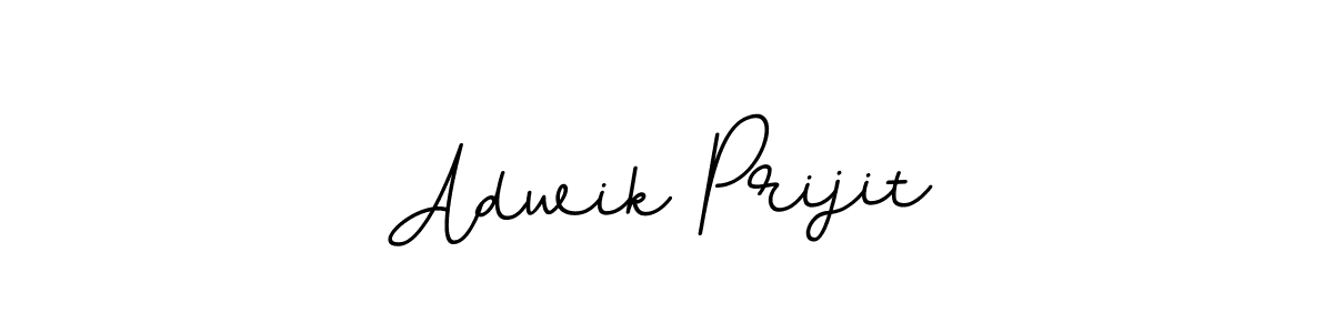 How to make Adwik Prijit name signature. Use BallpointsItalic-DORy9 style for creating short signs online. This is the latest handwritten sign. Adwik Prijit signature style 11 images and pictures png