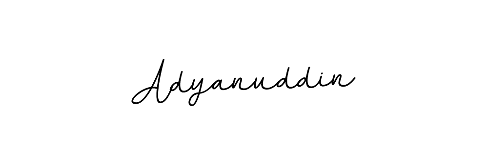 Create a beautiful signature design for name Adyanuddin. With this signature (BallpointsItalic-DORy9) fonts, you can make a handwritten signature for free. Adyanuddin signature style 11 images and pictures png