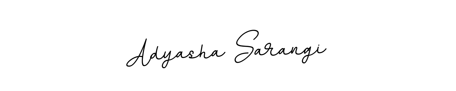 The best way (BallpointsItalic-DORy9) to make a short signature is to pick only two or three words in your name. The name Adyasha Sarangi include a total of six letters. For converting this name. Adyasha Sarangi signature style 11 images and pictures png