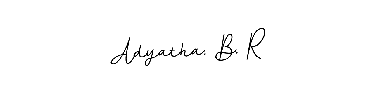 Make a beautiful signature design for name Adyatha. B. R. With this signature (BallpointsItalic-DORy9) style, you can create a handwritten signature for free. Adyatha. B. R signature style 11 images and pictures png