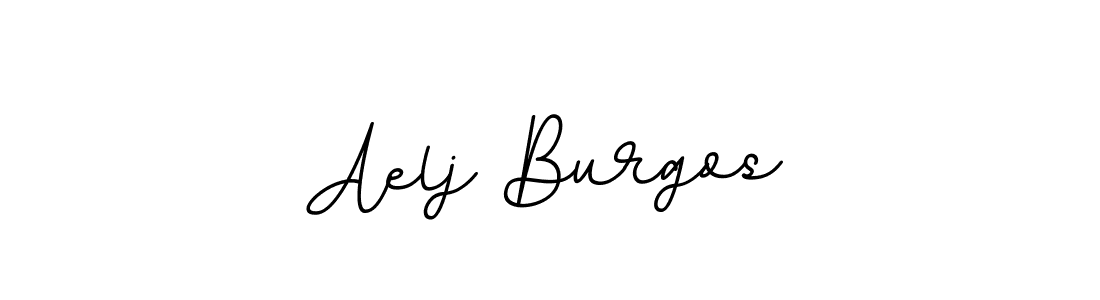 How to make Aelj Burgos name signature. Use BallpointsItalic-DORy9 style for creating short signs online. This is the latest handwritten sign. Aelj Burgos signature style 11 images and pictures png