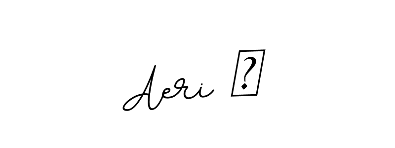 Design your own signature with our free online signature maker. With this signature software, you can create a handwritten (BallpointsItalic-DORy9) signature for name Aeri ⭐. Aeri ⭐ signature style 11 images and pictures png