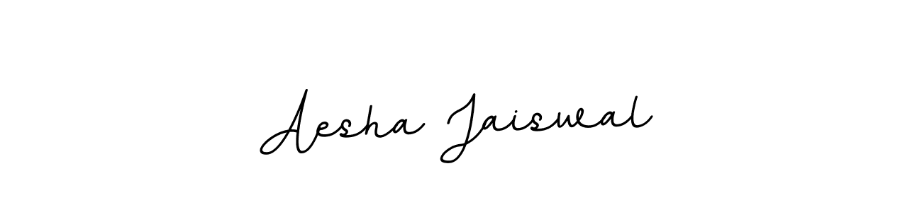 Create a beautiful signature design for name Aesha Jaiswal. With this signature (BallpointsItalic-DORy9) fonts, you can make a handwritten signature for free. Aesha Jaiswal signature style 11 images and pictures png