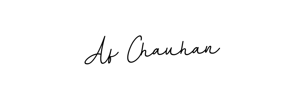 How to make Af Chauhan name signature. Use BallpointsItalic-DORy9 style for creating short signs online. This is the latest handwritten sign. Af Chauhan signature style 11 images and pictures png