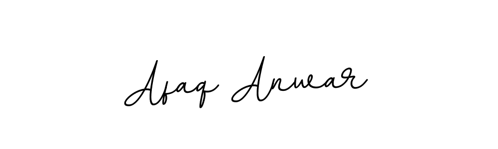 How to make Afaq Anwar name signature. Use BallpointsItalic-DORy9 style for creating short signs online. This is the latest handwritten sign. Afaq Anwar signature style 11 images and pictures png