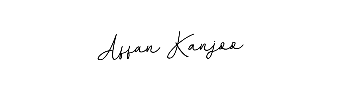 You should practise on your own different ways (BallpointsItalic-DORy9) to write your name (Affan Kanjoo) in signature. don't let someone else do it for you. Affan Kanjoo signature style 11 images and pictures png