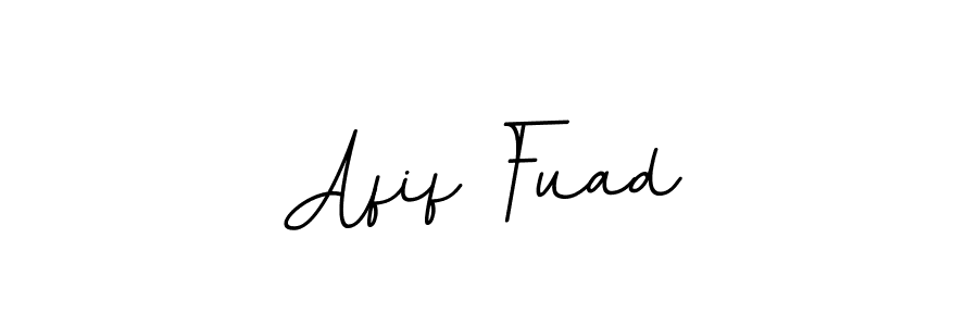 Use a signature maker to create a handwritten signature online. With this signature software, you can design (BallpointsItalic-DORy9) your own signature for name Afif Fuad. Afif Fuad signature style 11 images and pictures png