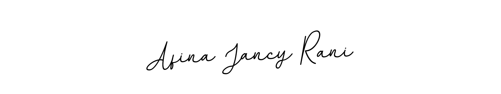 Afina Jancy Rani stylish signature style. Best Handwritten Sign (BallpointsItalic-DORy9) for my name. Handwritten Signature Collection Ideas for my name Afina Jancy Rani. Afina Jancy Rani signature style 11 images and pictures png