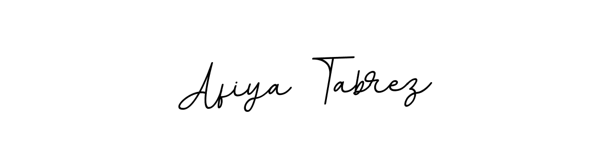 You should practise on your own different ways (BallpointsItalic-DORy9) to write your name (Afiya Tabrez) in signature. don't let someone else do it for you. Afiya Tabrez signature style 11 images and pictures png