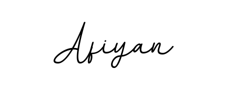 Download transparent PNG signature for name Afiyan styled with BallpointsItalic-DORy9 font. Ready to paste directly into PDF and Word agreements. Afiyan signature style 11 images and pictures png