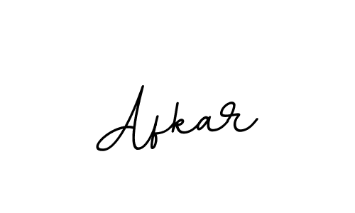 Use a signature maker to create a handwritten signature online. With this signature software, you can design (BallpointsItalic-DORy9) your own signature for name Afkar. Afkar signature style 11 images and pictures png