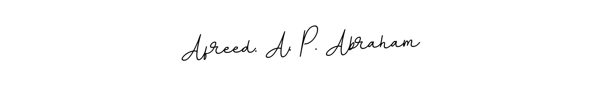 BallpointsItalic-DORy9 is a professional signature style that is perfect for those who want to add a touch of class to their signature. It is also a great choice for those who want to make their signature more unique. Get Afreed. A. P. Abraham name to fancy signature for free. Afreed. A. P. Abraham signature style 11 images and pictures png