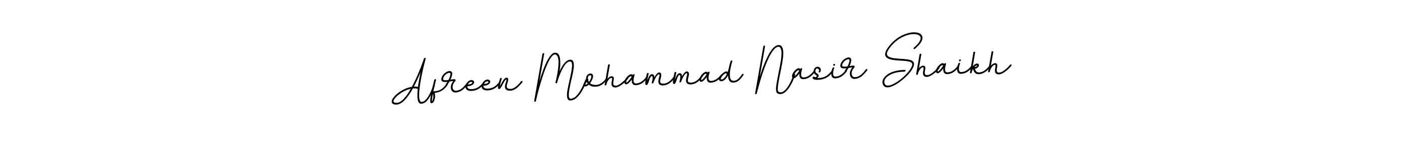 Use a signature maker to create a handwritten signature online. With this signature software, you can design (BallpointsItalic-DORy9) your own signature for name Afreen Mohammad Nasir Shaikh. Afreen Mohammad Nasir Shaikh signature style 11 images and pictures png