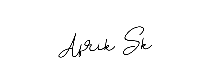 How to make Afrik Sk name signature. Use BallpointsItalic-DORy9 style for creating short signs online. This is the latest handwritten sign. Afrik Sk signature style 11 images and pictures png